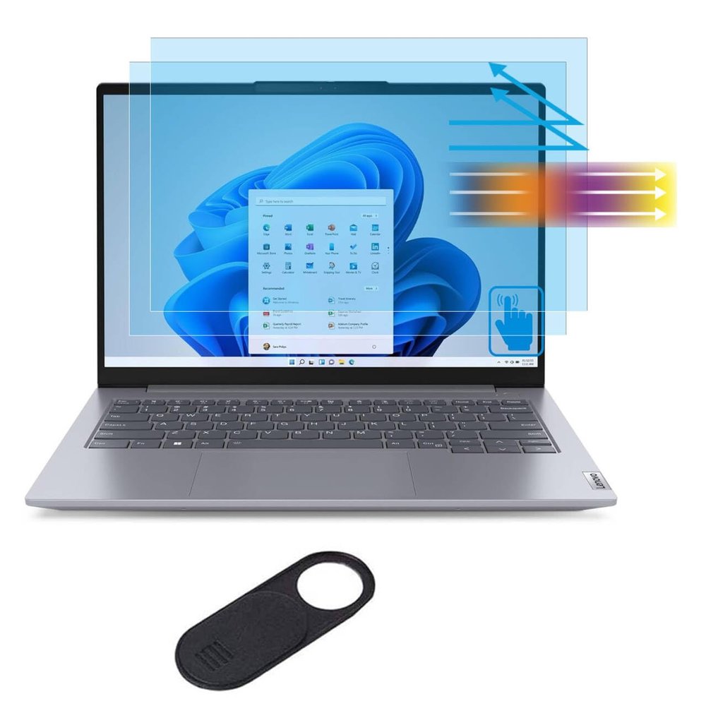 2 Pack Screen Protector for Lenovo ThinkBook 14 Gen 8/Gen 7/Gen 6+/G6 & ThinkBook Plus G5 & ThinkBook 14 G4+/14p Gen 2 14" Laptop Eye Protection Anti Blue Light, Anti Glare, Anti Fingerprint
