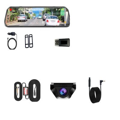 2.5K Car Dvr 10.0 Inch Rearview Mirror Video Dash Cam 1080P Black Box Rear View Camera for Vehicle(A37-6M RCC-KIT,64G1)
