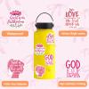 100PCS Pink Bible Verse Stickers for Adults Jesus Stickers Faith Based Gifts for Girl Women Inspirational Jesus Qoute Praise God Religious Decoration Party Favors view 2
