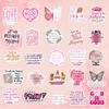 100PCS Pink Bible Verse Stickers for Adults Jesus Stickers Faith Based Gifts for Girl Women Inspirational Jesus Qoute Praise God Religious Decoration Party Favors view 3