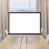 BERWDUXA 30" 40" 50" Tabletop Projector Screen Manual Pull Up, Indoor Outdoor Projection Screen, Home Theater Movie Screen Floor Standing/Portable, 16:9 4:3(30in-4:3) view 1