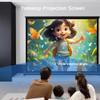 BERWDUXA 30" 40" 50" Tabletop Projector Screen Manual Pull Up, Indoor Outdoor Projection Screen, Home Theater Movie Screen Floor Standing/Portable, 16:9 4:3(30in-4:3) view 4