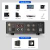Facmogu AK-3116 HiFi Digital Amplifier, Bluetooth 5.3 200W Dual TPA3116 2 Channel 2x100W Class D Stereo Receiver w/RCA, USB, Optical, FM, Mini Amp Audio System for Home, Outdoor, w/ 24V Power Supply view 4