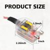 ijuicy 2 PCS RCA Converter Car Audio, Automobile Line Output Subwoofer, Speaker to RCA, High Low Level Converter view 2