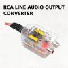 ijuicy 2 PCS RCA Converter Car Audio, Automobile Line Output Subwoofer, Speaker to RCA, High Low Level Converter view 3