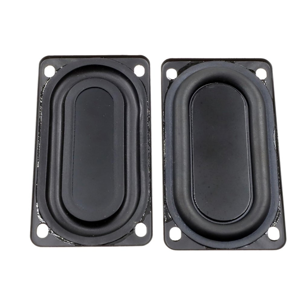 2Pcs Rubber Diaphragm 5090 with Mounting Holes Rectangular Bass Resonating Passive Radiator Vibrating Membrane