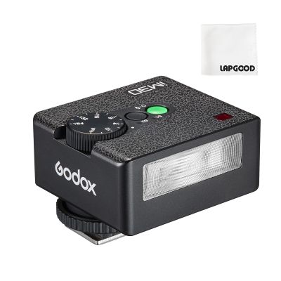 Godox iM30 Mini Flash - Conpact & Portable Camera Flash GN 15, 7 Power Levels, Manual Flash for Canon/Sony zv1/Sony zve10/Nikon/Fuji-230 Full-Power Flashes/6500K200K/3.6S Recycle
