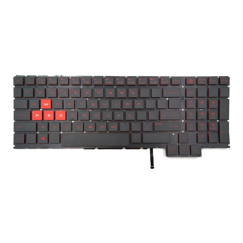 KGIGIBE Replacement Backlit Keyboard for HP Omen 15-CE010CA 15-CE011DX 15-CE015DX 15-CE020CA 15-CE030CA 15-CE051NR 15-CE198WM 15-CE Series Laptop US Black