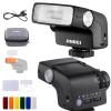 JINBEI Hi-5 Retro Flash GN16 26Ws 2500mAh Portable Camera Flash, 650 Flashes Full Power Universal Hot Shoe, Compatible with Canon Nikon Fuji Panasonic Olympus Sony Cameras and for DSLR Cameras view 1
