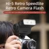 JINBEI Hi-5 Retro Flash GN16 26Ws 2500mAh Portable Camera Flash, 650 Flashes Full Power Universal Hot Shoe, Compatible with Canon Nikon Fuji Panasonic Olympus Sony Cameras and for DSLR Cameras view 2