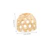 FUNOMOCYA 4pcs Woven Bamboo Lampshade Small Ceiling Light Pendant Light Cover Rustic Style Lamp Shades view 3