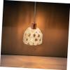 FUNOMOCYA 4pcs Woven Bamboo Lampshade Small Ceiling Light Pendant Light Cover Rustic Style Lamp Shades view 4