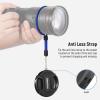 Neewer 55mm Lens Cap Kit (2 Pack), Lens Cover with Anti Loss Strap and Cleaning Cloth, Compatible with Canon Nikon Sony Fujifilm Panasonic Camera Lens of 55mm Diameter view 4