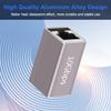 2-Pack Ethernet Coupler 10Gbps, Aluminum Alloy Shell RJ45 Ethernet Female to Female Coupler Adapter Extender for Cat7/Cat6a/CAT6/CAT5e/ Cat5 Network LAN Cable, 328 Feet Long Distance Extend view 2