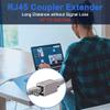 2-Pack Ethernet Coupler 10Gbps, Aluminum Alloy Shell RJ45 Ethernet Female to Female Coupler Adapter Extender for Cat7/Cat6a/CAT6/CAT5e/ Cat5 Network LAN Cable, 328 Feet Long Distance Extend view 4