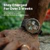 Amazfit T-Rex 3 Rugged/Military Smart Watch 48mm, 27 Day Battery, GPS (with Privacy), Offline Maps, 328 Feet Water-Resistant, 170 Fitness/Sport Modes, AI, Voice Control, for Android or iPhone, Lava view 2