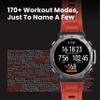 Amazfit T-Rex 3 Rugged/Military Smart Watch 48mm, 27 Day Battery, GPS (with Privacy), Offline Maps, 328 Feet Water-Resistant, 170 Fitness/Sport Modes, AI, Voice Control, for Android or iPhone, Lava view 3