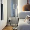 ZGOUO Floor Speaker Stand Compatible with Apple HomePod Generation 1 and 2 Speaker (OnlyStand) Aluminum Alloy, Matte Appearance, Hidden Power Cord, Easy Installation(Silvery Pair) view 3