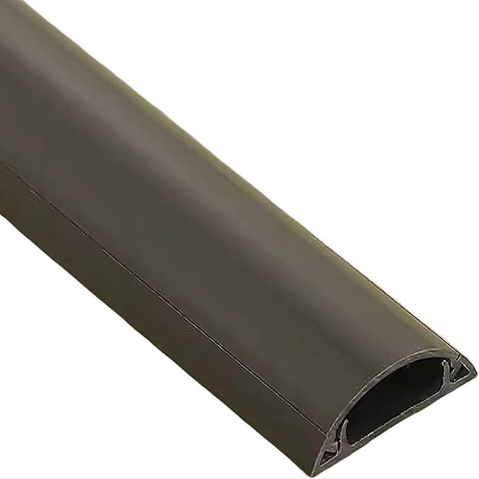 Cable Cover Decorative Cable Cover,Trunking,Floor Molding Solution,Electrical Trunking,Wall Cable Cover for TV Cables,Floor Cable Trunking,2 x 1 m Cable Trunking,Hide and Protect Cables-Gray||3#