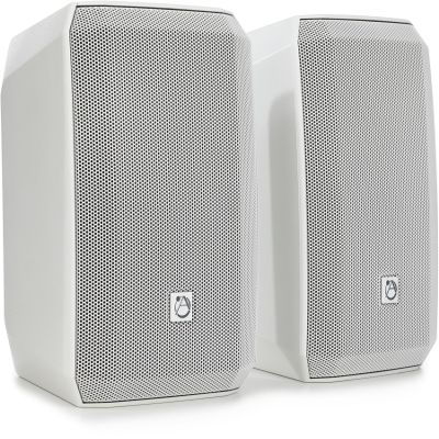 AtlasIED AS-5T 5.25-inch 200-watt 70V/100V Surface-Mount Speaker - White (Pair)