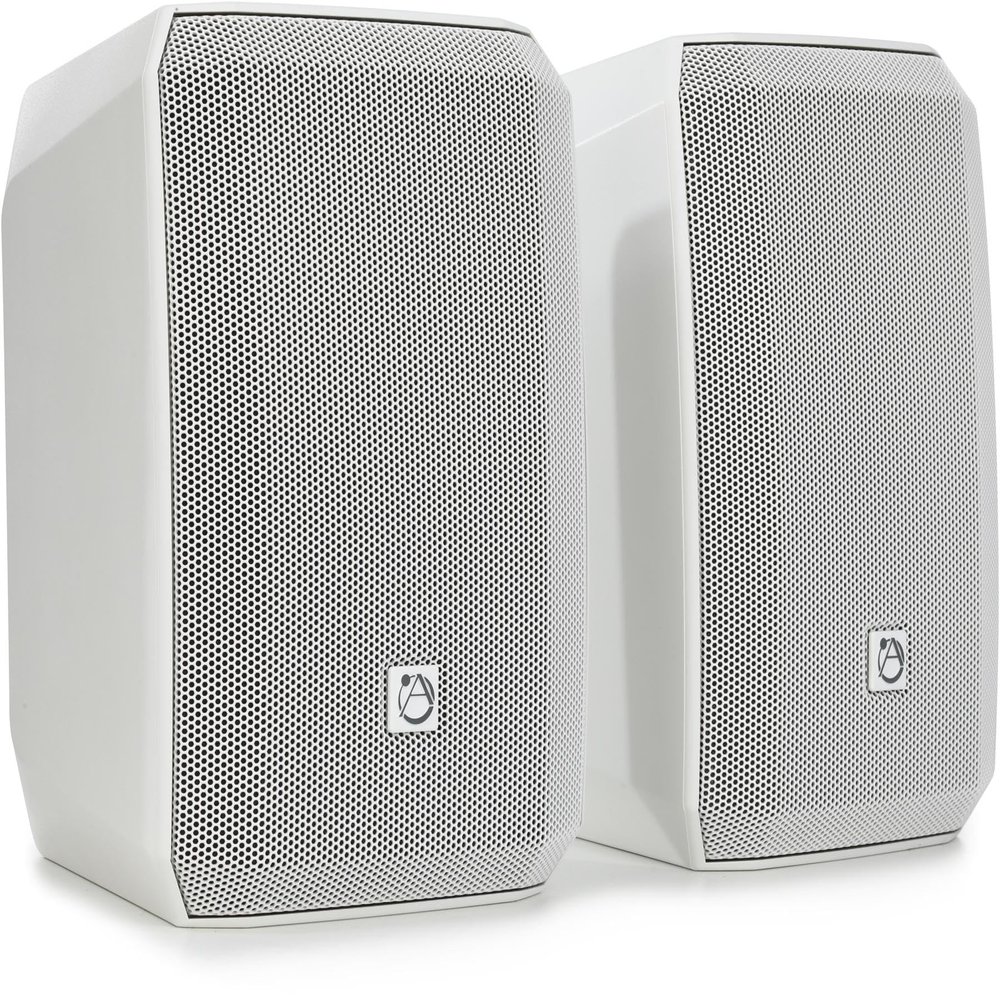 AtlasIED AS-5T 5.25-inch 200-watt 70V/100V Surface-Mount Speaker - White (Pair)