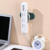 FLEXMAN Self Adhesive Power Strip Holder, ABS Multi Function Wall Mounted Cable Management Cord Organizer, Desktop Socket Hanging Wall Mount Fixator view 4