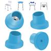 4 Pcs Replacement Feet for Bath Chair Shower Chair Leg Caps Heavy Duty Replacement Feet for Shower Chair Bath Seat (Blue, 1-1/8") view 1
