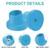 4 Pcs Replacement Feet for Bath Chair Shower Chair Leg Caps Heavy Duty Replacement Feet for Shower Chair Bath Seat (Blue, 1-1/8") view 3