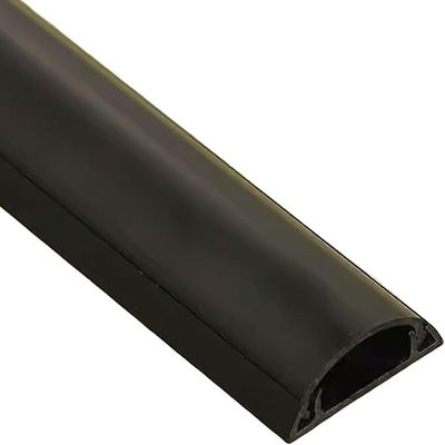 Cable Cover Decorative Cable Cover,Trunking,Floor Molding Solution,Electrical Trunking,Wall Cable Cover for TV Cables,Floor Cable Trunking,2 x 1 m Cable Trunking,Hide and Protect Cables-Black||5#