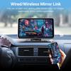 Carpuride Portable Wireless CarPlay Screen for Car- 7 Inch Car Play Screen Compatible with Android Auto and Apple CarPlay - Multimedia Player, Bluetooth, Navigation Screen for All Vehicles view 3