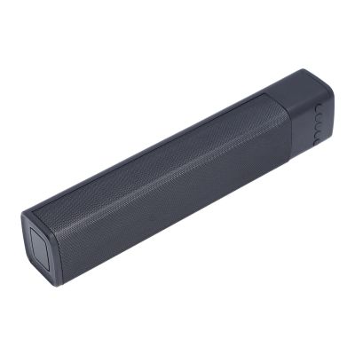 ZJchao Cordless RGB Soundbar, Cordless Speaker Dual 5W Soundbar RGB Light for Home Gathering (Black)