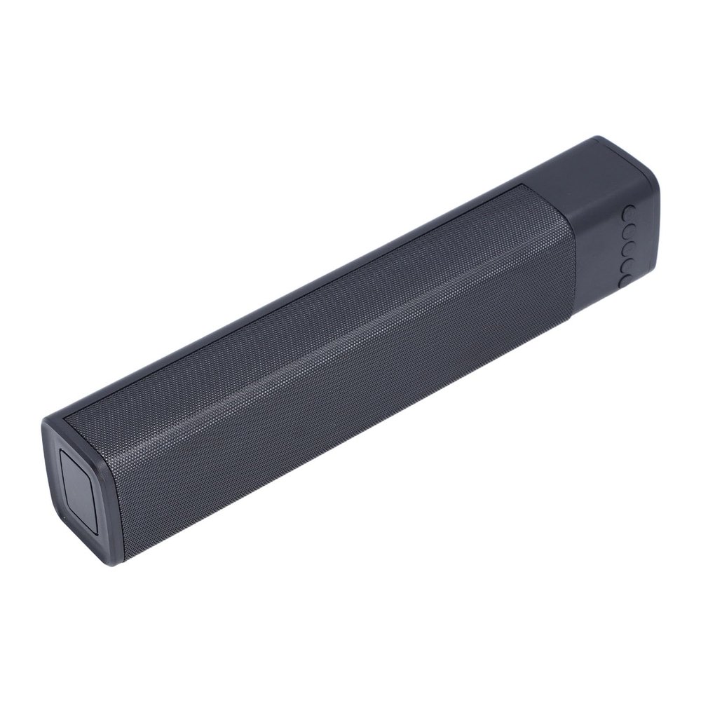 ZJchao Cordless RGB Soundbar, Cordless Speaker Dual 5W Soundbar RGB Light for Home Gathering (Black)