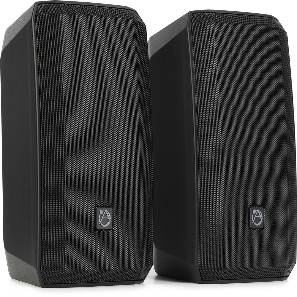 AtlasIED AS-6T 6.5-inch 300-watt 70V/100V Surface-Mount Speaker - Black (Pair)
