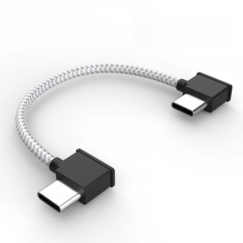 Anyrcz Type-C Remote Control Data Cable Adapter Wire Connector Mobile Phone Tablet Data Line for DJI Mavic 2/ari 2/2S/mini 2 Drone,TC to TC,White