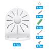 PATIKIL Dome Security Camera Mount 6.7 Inch, 1 Pack Universal Dome Right Angle Wall Mounting Bracket Junction Box Plastic, White view 3