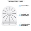 PATIKIL Dome Security Camera Mount 6.7 Inch, 1 Pack Universal Dome Right Angle Wall Mounting Bracket Junction Box Plastic, White view 4