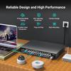 NICGIGA 24-Port Gigabit PoE Switch with 24 PoE+@300W, 2 Gigabit Uplink Ports, 1 SFP, Sturdy Metal for Desktop/Rack Mount, Plug and Play, Unmanaged Power Over Ethernet Switch view 3