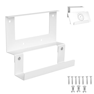 Starlink Gen 3 Router Mount with Power Supply Brackets Metal Wall Mount Kit for Starlink Standard V3 Router Wall Mounting Set for RVs,Boats,Home,Office White