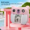 Kids Instant Print Camera, 1080P Digital Camera Toys with a Variety of Frames Filters, Music Playback, Casual Games, Ideal Present for Girls and Boys (Roseate) view 3