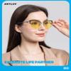 ANYLUV Blue Light Glasses for Women,Fashionable Cat Eye Design Glasses Silicone Nose Pad Lightweight Computer Screen Glasses view 2