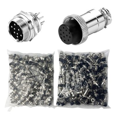 GX20, 10-Pin, Panel-Mount, Circular Connector, Male & Female, 100 Sets