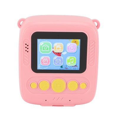 Kids Instant Print Camera, 1080P 48M Toddler Digital Video Camera with Filters Photo Frames, Music Playback, Casual Games,Birthday Gifts for Girls and Boys (Roseate)