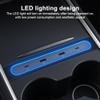 Car USB Hub,Multi-Functional USB Expander with LED Light for Car Vehicle Center Console view 2