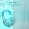 EAORUL Active Noise Cancelling Headphones, 100H Playtime Bluetooth Headphones Wireless Bluetooth with Mic, Over Ear Wireless Headset with Deep Bass,Fast Charging for Travel (Light Green) view 4