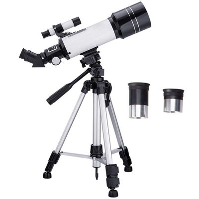 DONGDAWAN Blue,400/70mm Astronomical Telescope Refractor Telescope with Adjustable Tripod & Smartphone Adapter, HD Portable Telescope for Kids Adults Beginners Double The Comfort