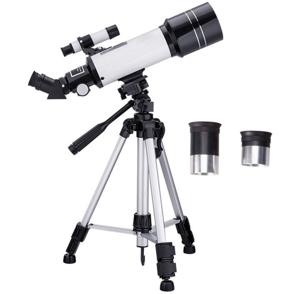 DONGDAWAN Blue,400/70mm Astronomical Telescope Refractor Telescope with Adjustable Tripod & Smartphone Adapter, HD Portable Telescope for Kids Adults Beginners Double The Comfort