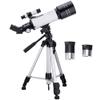 DONGDAWAN Blue,400/70mm Astronomical Telescope Refractor Telescope with Adjustable Tripod & Smartphone Adapter, HD Portable Telescope for Kids Adults Beginners Double The Comfort view 1