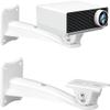 2-Be-Best Projector Wall Mount, Projector Mount with Maximum Load Capacity of 7.77 LBS /3.5 KG and Length of 9.5 in /24cm White Wall Mount for Projectors Hanger for Mini Projectors CCTV DVR Camera view 1