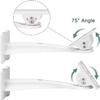 2-Be-Best Projector Wall Mount, Projector Mount with Maximum Load Capacity of 7.77 LBS /3.5 KG and Length of 9.5 in /24cm White Wall Mount for Projectors Hanger for Mini Projectors CCTV DVR Camera view 2