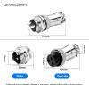 100Sets GX20 3 Pin Aviation Connector Panel Mount Circular Metal Adapter Male Female Plug Socket (3P) view 3